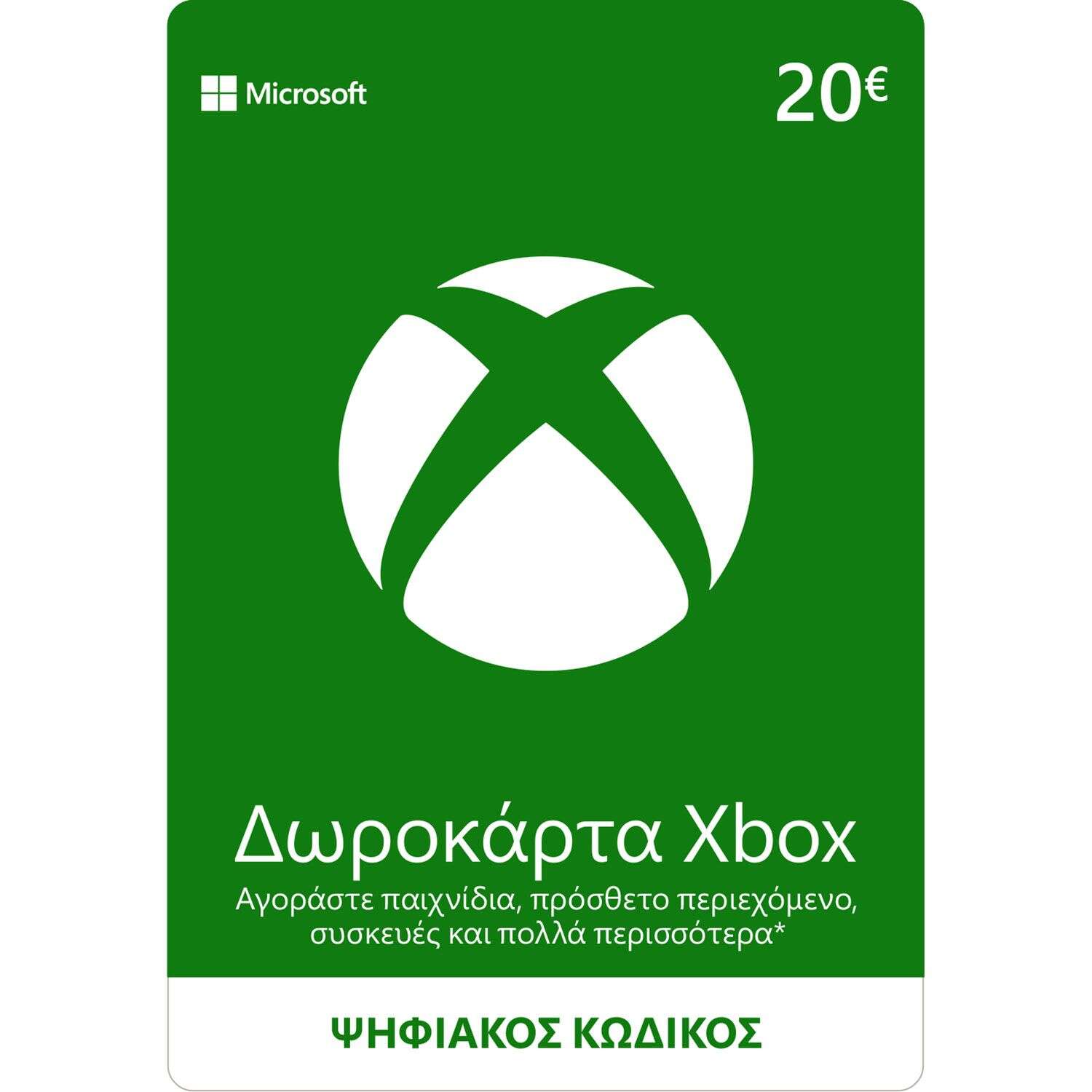 Microsoft Xbox Live 20 EUR Card