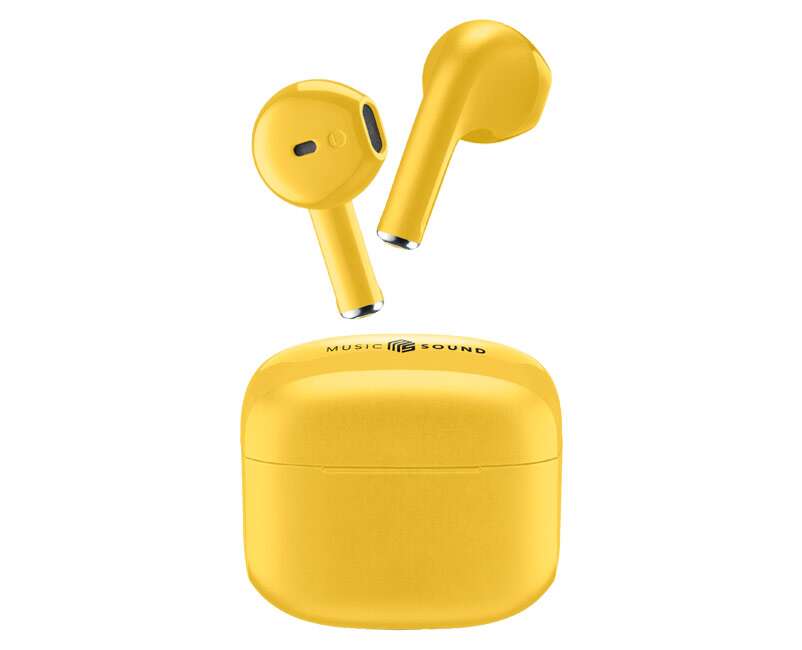 Cellularline Bluetooth Truly Wireless Music Sound Swag Κίτρινο