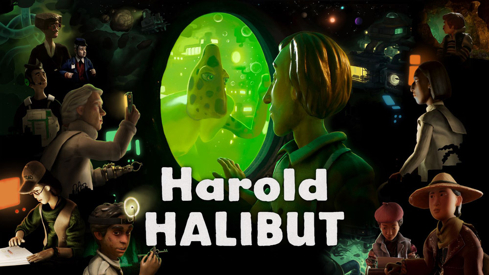 Harold Halibut is a handmade narrative game about friendship, and life on a city-sized spaceship submerged in an alien ocean. Join Harold as he explores a vibrant retro-future world in his quest to find the true meaning of ‘home’.