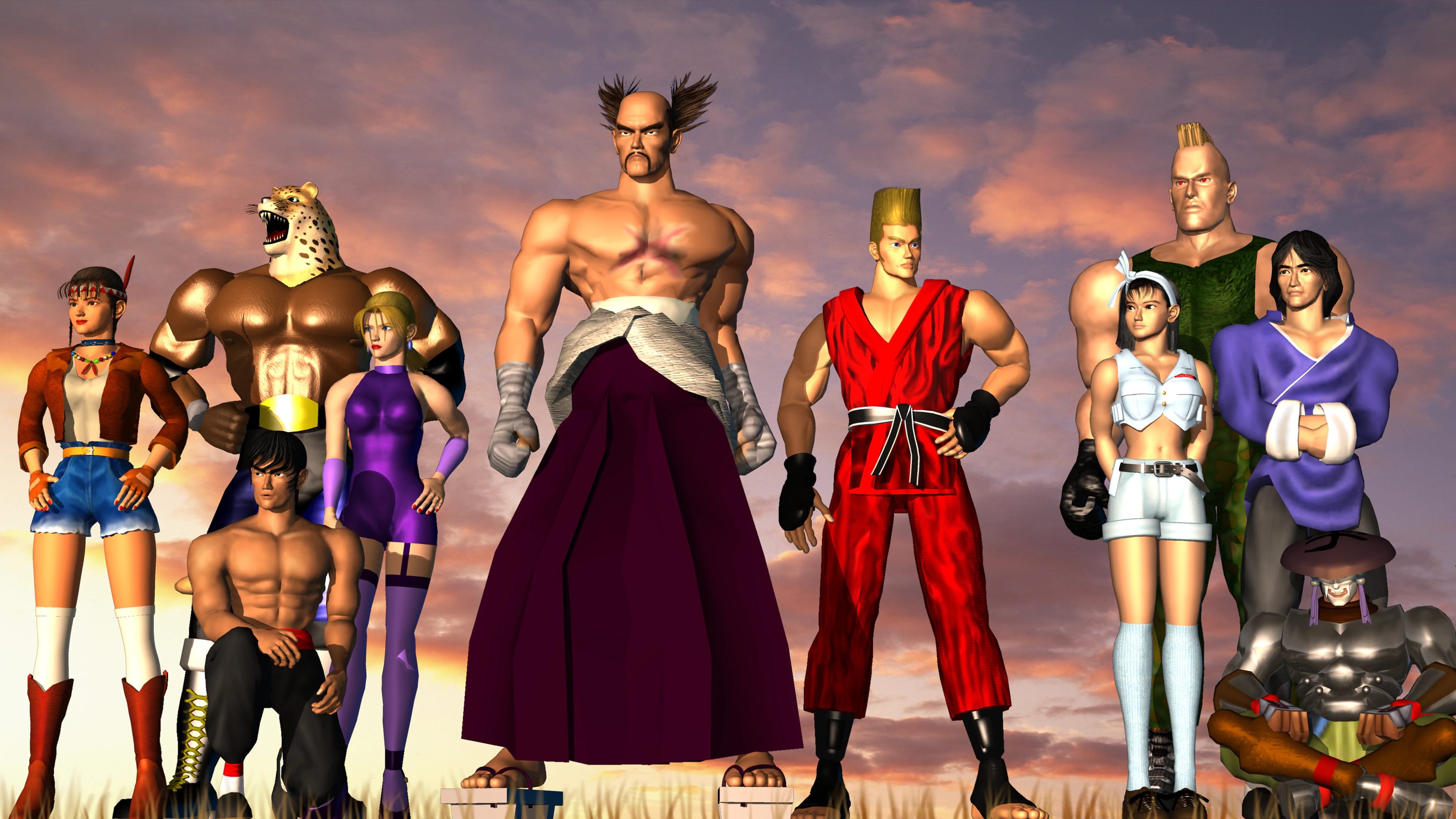 Tekken 2 characters in promotional material 