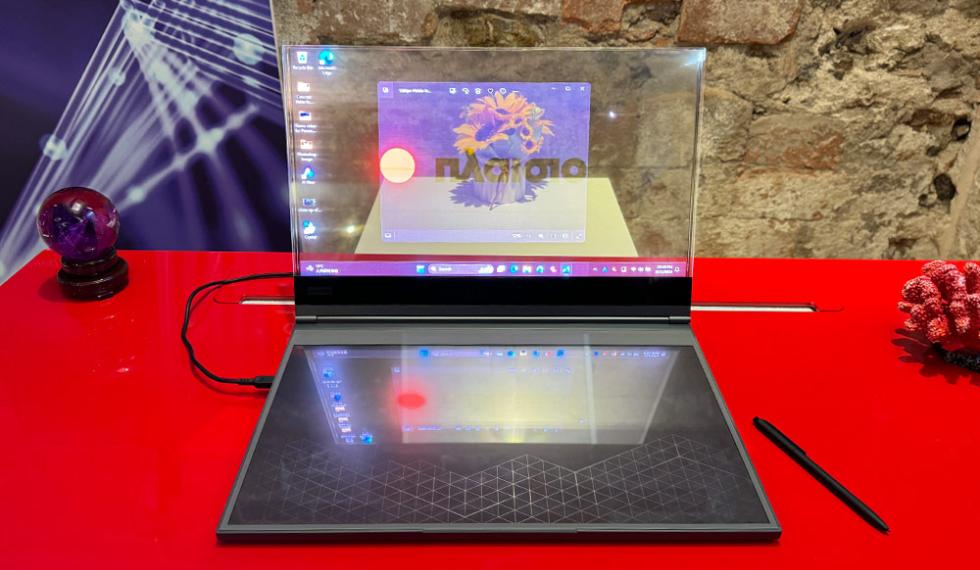 The industry’s first Micro-LED transparent laptop concept