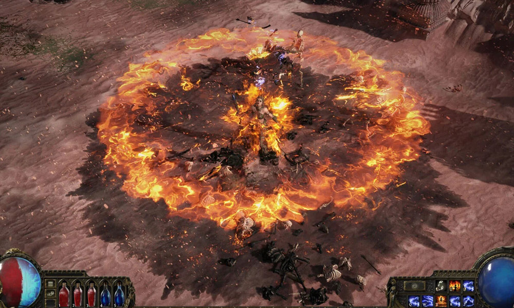 Gameplay moment from Path of Exile 2 