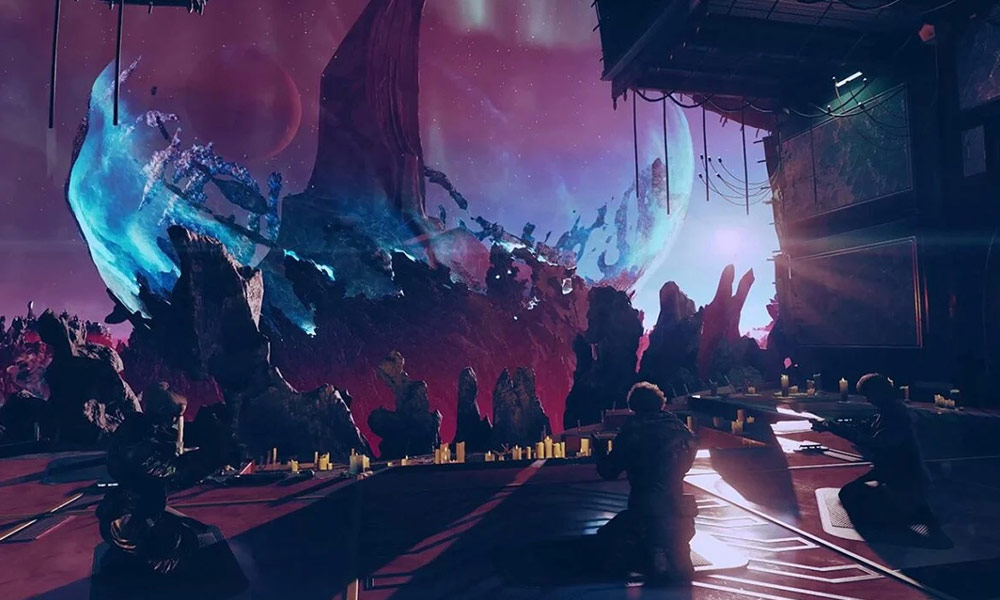Scene from the new Starfield DLCL Shattered Space 