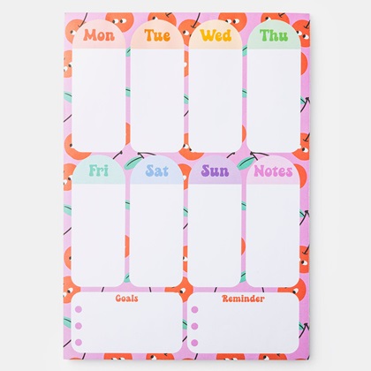 Sentio Εβδομαδιαίο Planner Cherries