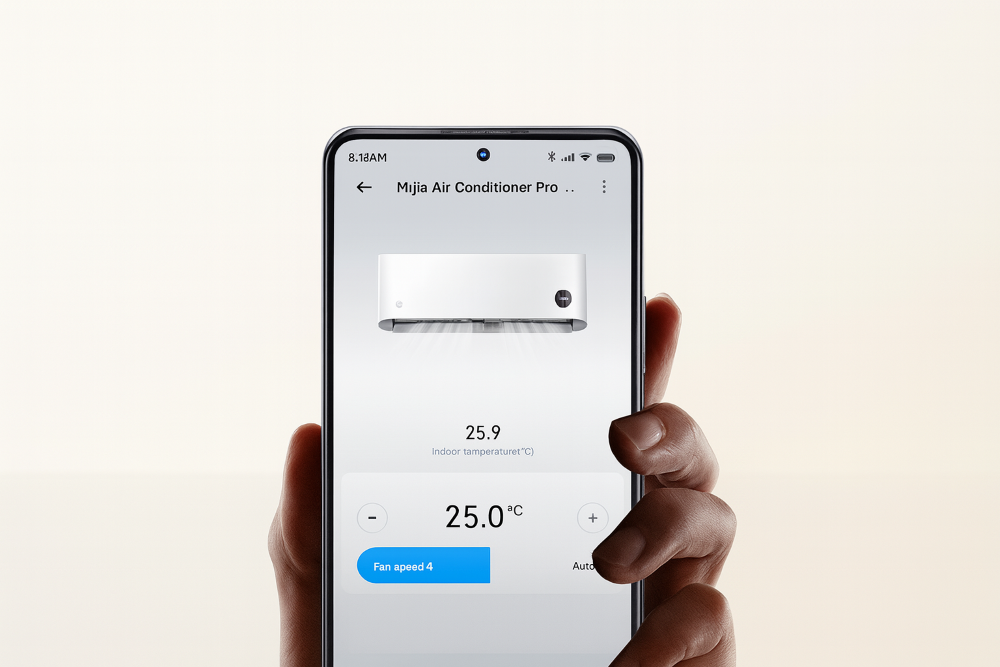 a mobile app that regulates air-conditioning