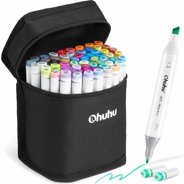 Ohuhu Μαρκαδόροι Ζωγραφικής Oahu 60τεμ & 1 Blender