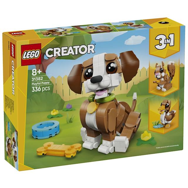 LEGO Creator 3σε1 Χαριτωμένα Ζώα Παιχνιδιάρικο Κουτάβι 31382