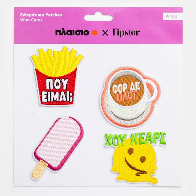 Sentio Σιδερότυπα Patches Fipster Χου Κέαρς 4τεμ.