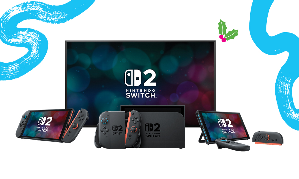 Nintendo Switch 2 with multiple Joy-Con controllers 