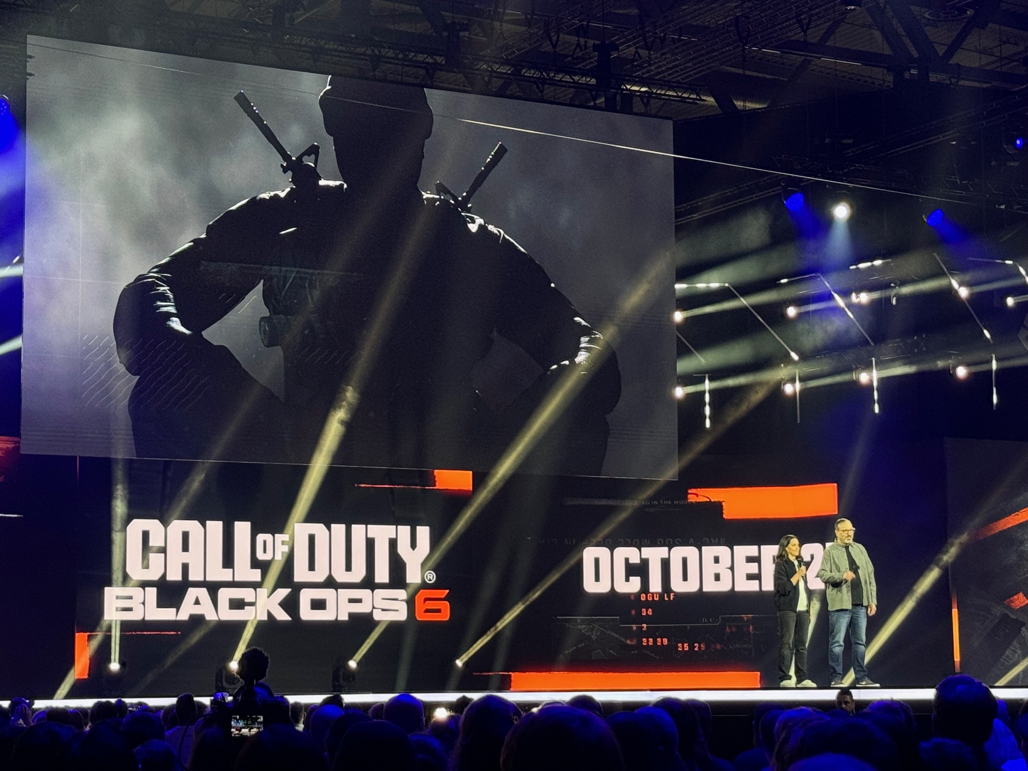 The stage of ONL with the visuals of Black Ops 6