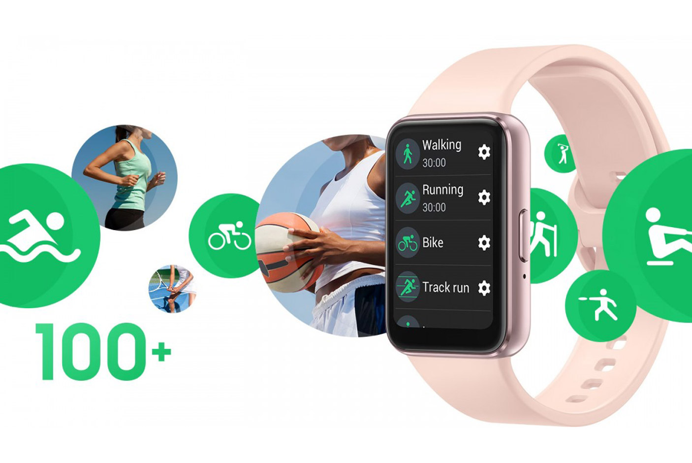 During the day, the Galaxy Fit3 allows users to keep an eye on their daily activities. Users can track over 100 types of workouts anytime, anywhere and review their exercise records easily, encouraging them to stay motivated to achieve their goals.