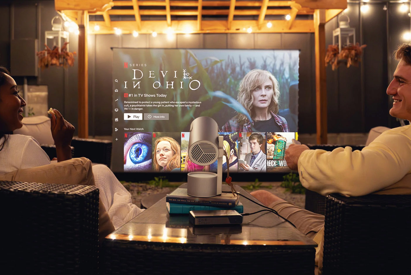 Whether you’re at home or on the move, this small and stylish portable projector from XGIMI provides large screen entertainment without the hassle.