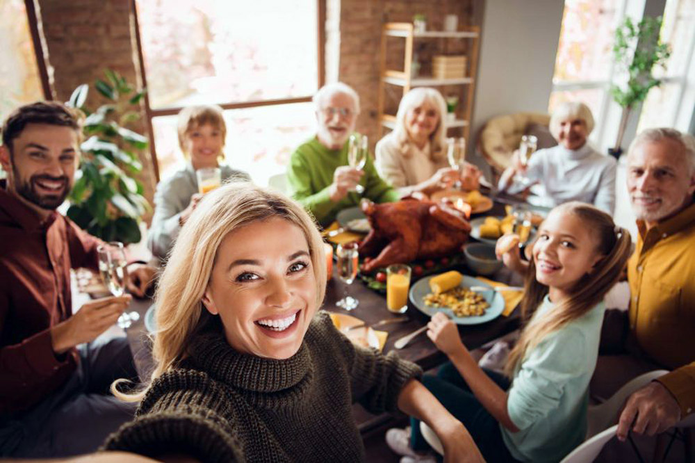Family Reunion Photo Captured With Smartphone