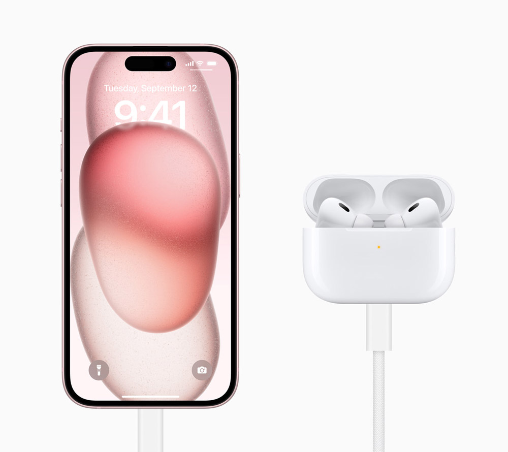 AirPods Pro (2nd generation) are upgraded with USB‑C charging capabilities, additional dust resistance, and Lossless Audio with Apple Vision Pro. With iOS 17, all AirPods Pro (2nd generation) level up with access to new audio experiences like Adaptive Audio and Conversation Awareness.