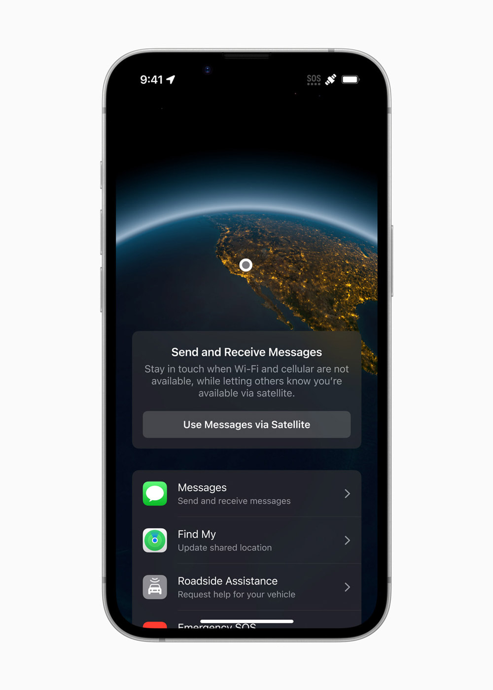 iPhone 16e Sat Com