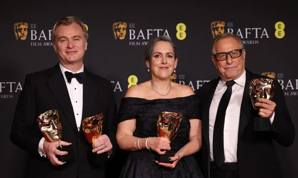 Christopher Nolan Breaks the BAFTA Curse With Two ‘Oppenheimer’ Trophies