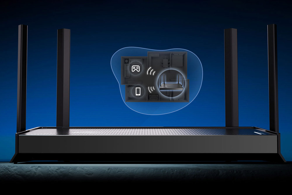4× external antennas along with Beamforming deliver more capacity, stronger and more reliable connections, and less interference