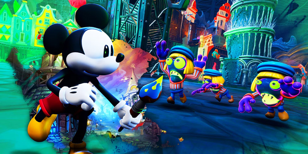 Disney Epic Mickey: Rebrushed brings the magic of Disney to life in a vibrant 3D platformer. This faithful remake sends Mickey Mouse on an epic journey through Wasteland, a realm of forgotten Disney characters. As Mickey, you will dive into a fantastical world, and armed with paint and thinner, shape your adventure and the fate of this alternate world.