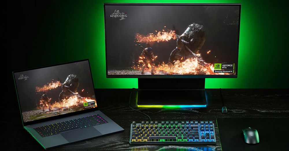Armed with all-new NVIDIA® GeForce RTX™ 50 Series Laptop GPUs and up to the AMD Ryzen™ AI 9 HX 370 processor, crush your competition, the workday, or creative tasks from wherever the day takes you.