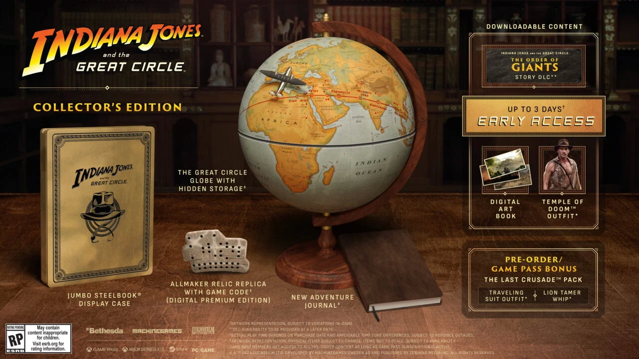 Indiana jones collector's box contents