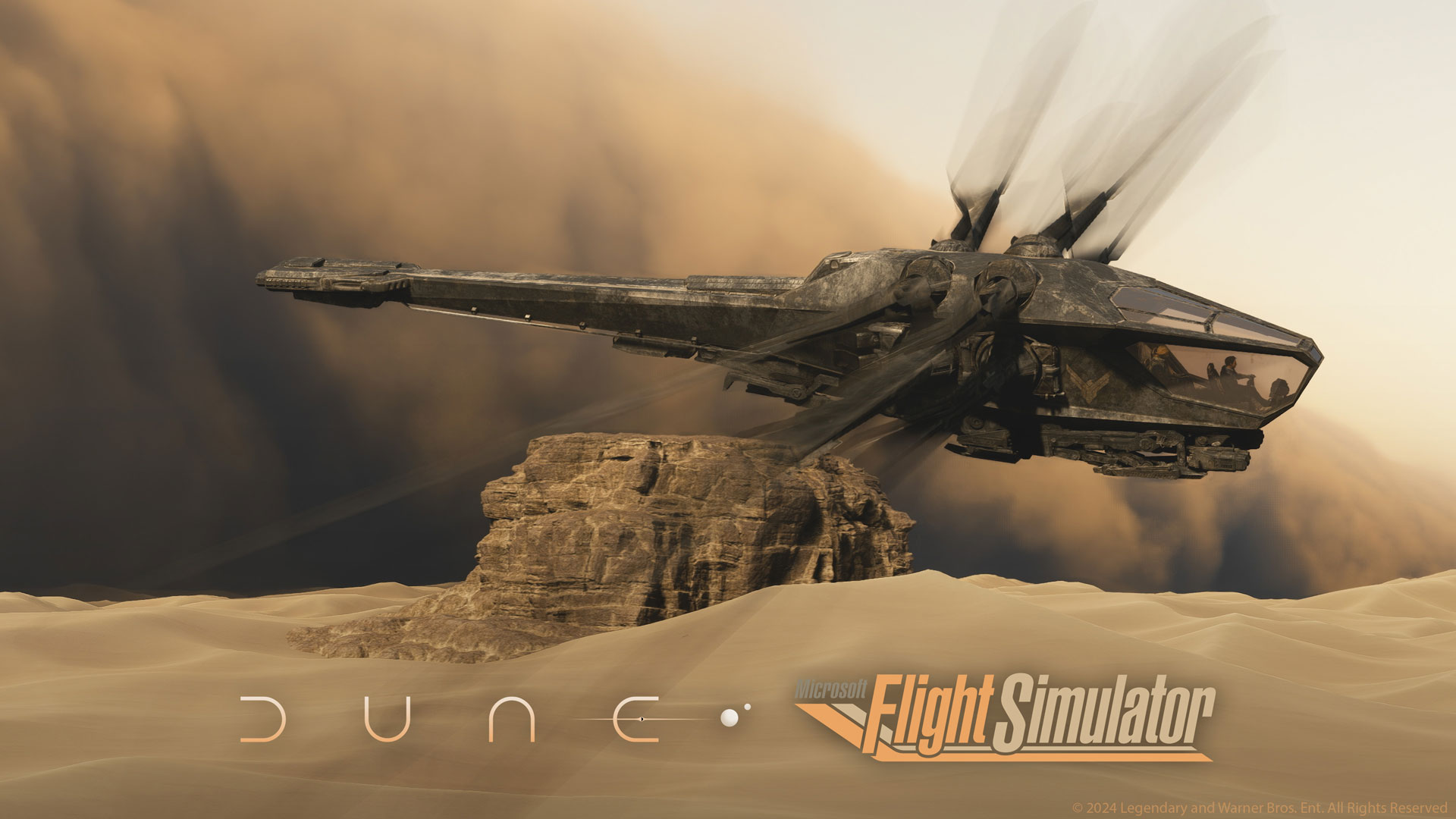In collaboration with Legendary Pictures and Warner Bros. Entertainment, Xbox and Microsoft Flight Simulator are taking you beyond Planet Earth into the harsh deserts of the world of “Dune” and the planet Arrakis.
