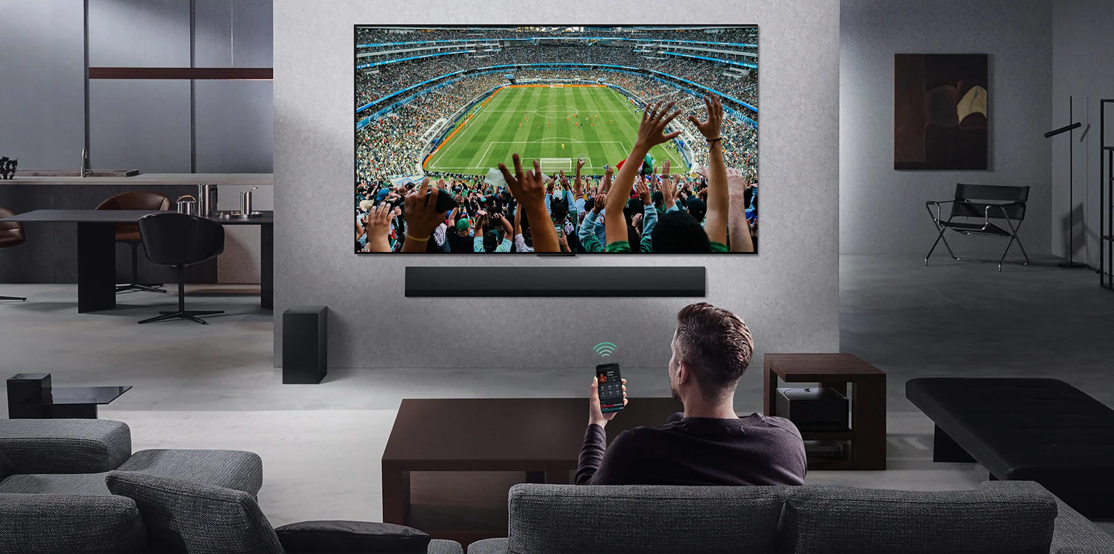 LG 4K QNED TV evo 65'' 65QNED87A6Β ΑΙ
