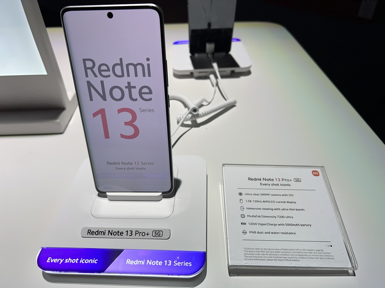 Redmi Note 13 Pro Plus on display