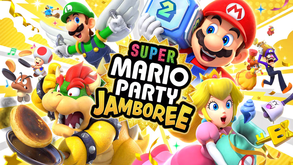 Gather your friends, pick a board, and have a Mario party. Choose your character, roll some dice, and compete in an assortment of minigames to see who can get the most stars. From running through merry-go-rounds to motion-control minigolf, there are seven boards and over 110 minigames to play!