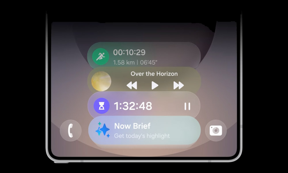 These insights enable tailored experiences such as searching for an old photo in the Gallery using natural language, or being guided through the day with Now Brief, which proactively offers suggestions accessible via Now Bar on the lock screen.