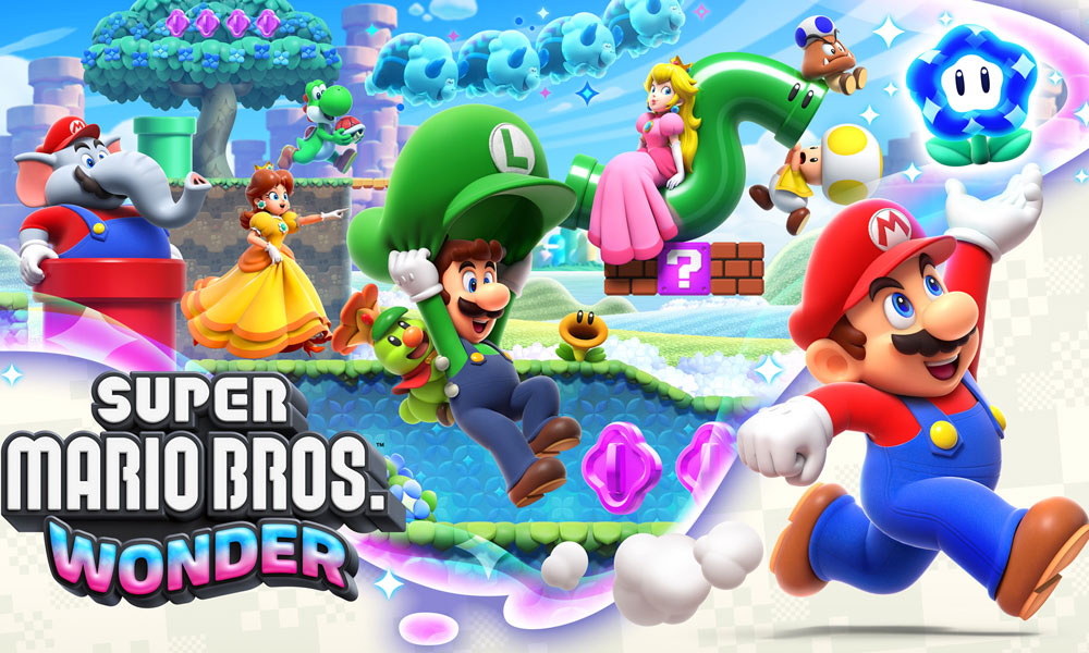 Super Mario Wonder with plethora of Mario Characters