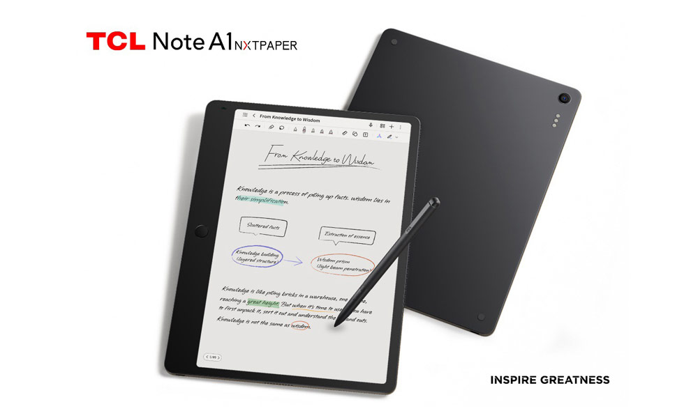 TCL Showcases TCL Note A1 NXTPAPER