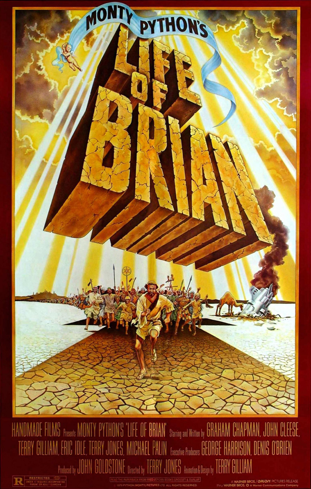 Brian, born on the same day as the Messiah, is mistaken to be the Messiah himself while growing up. He eventually becomes the face of a revolutionary group in Roman Israel and is hailed as a prophet.