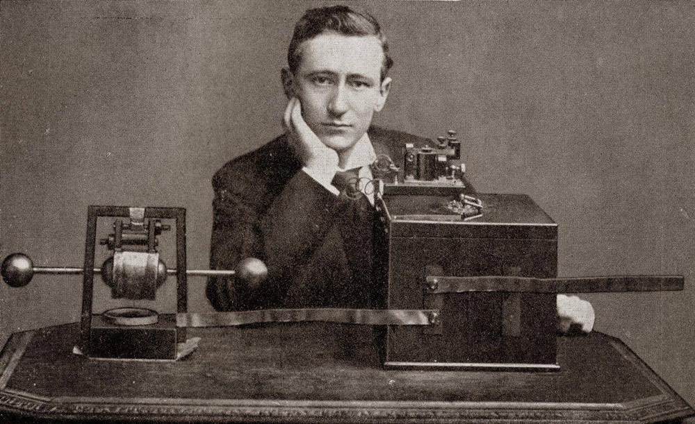 Guglielmo Marconi is credited with the first radio transmission in 1896