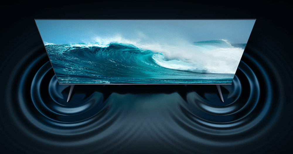 Equipped with dual high-power speakers delivering a fuller treble and richer bass, you can enjoy a cinematic experience in your own home with dynamic and crystal-clear sound certified by Dolby Audio & DTS:X.