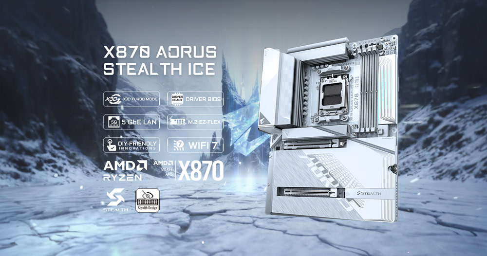 X870 AORUS STEALTH ICE