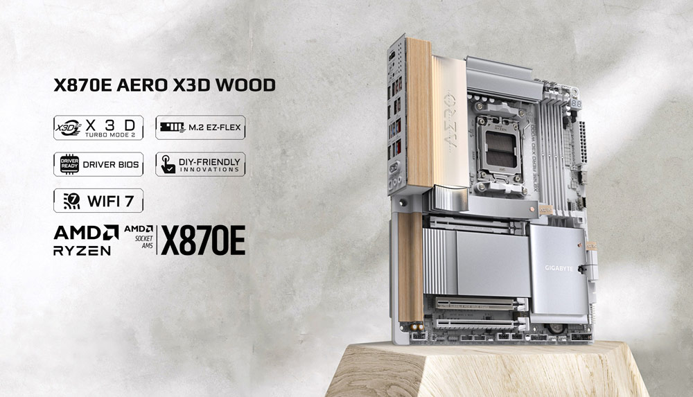 X870E AERO X3D WOOD