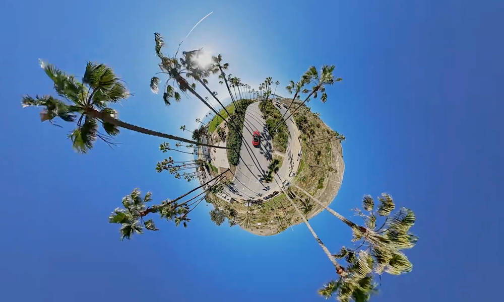A planet made from 360 video
