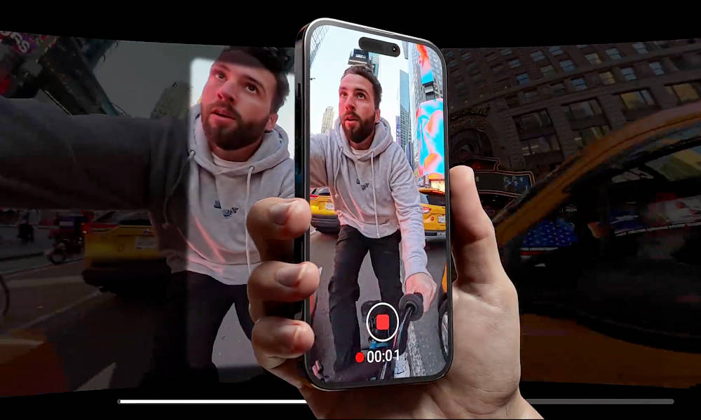 Ενα χέρι με τηλέφωνο που καδράρει το video