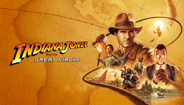 Indiana Jones and the great circle logo and key visual