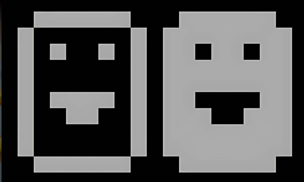 IBM DOS smileys ASCII
