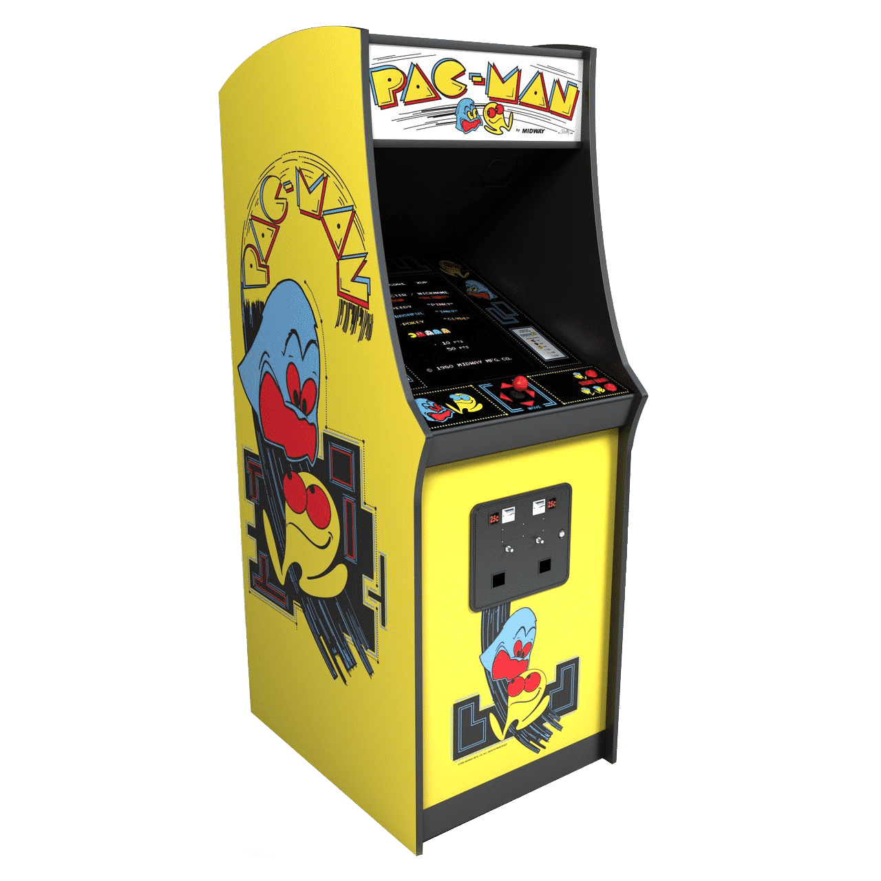 The original pac-man arcade cabinet