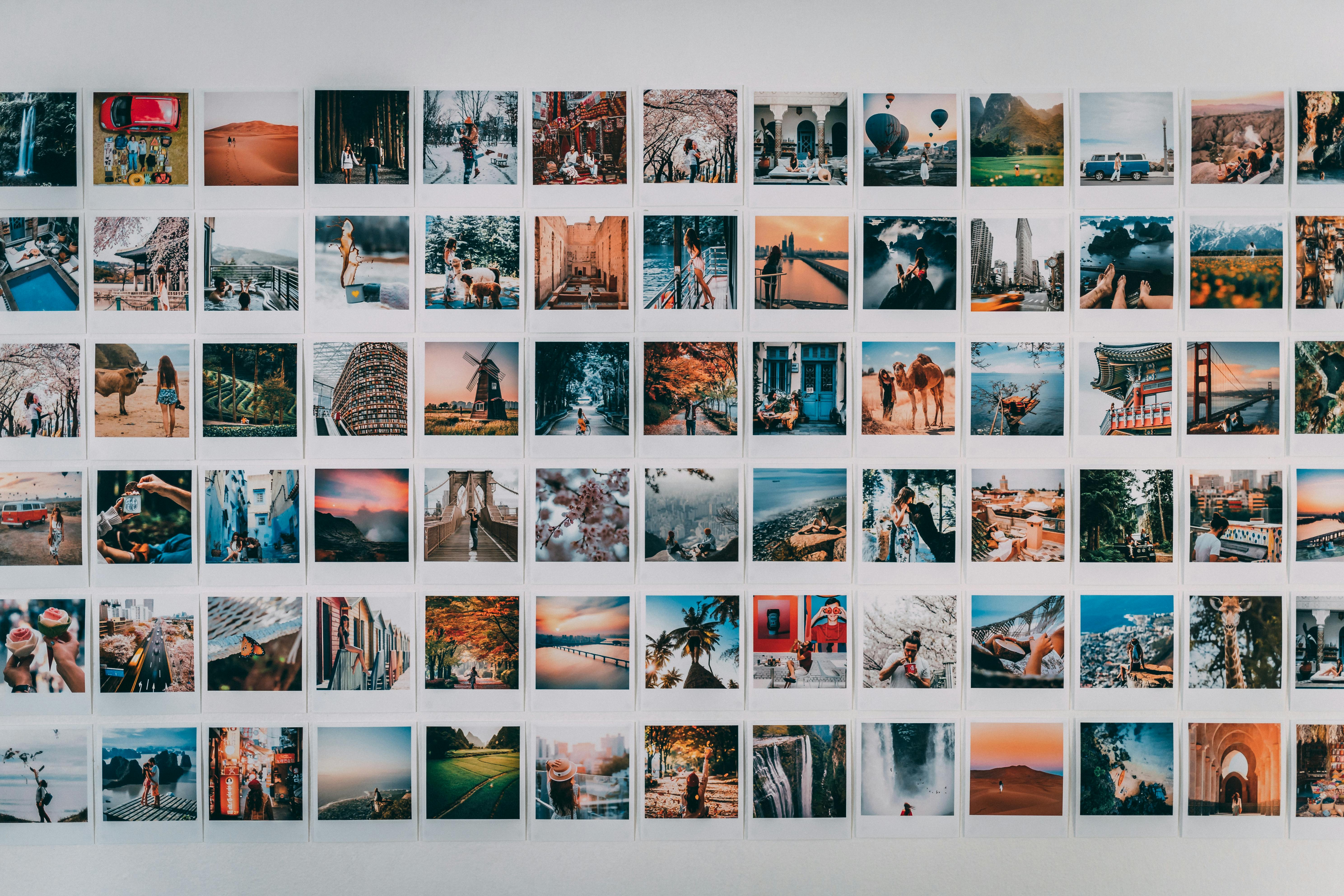 polaroid wall