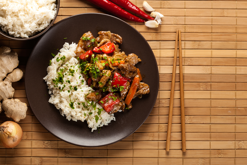 Stir-fry με αρνί