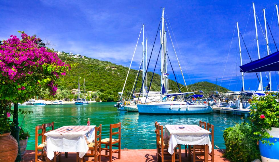 Traditional,Greek,Restaurants,(taverns),By,The,Sea.,Sivota,Fishing,Village