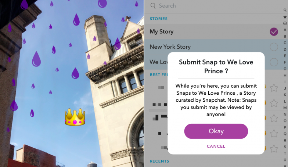 snapchat-adds-purple-rain-filter-to-honor-prince