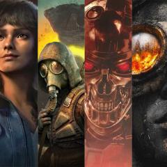 A graphic with several characters from games that are coming in 2024