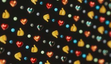 A wallpaper of emojis